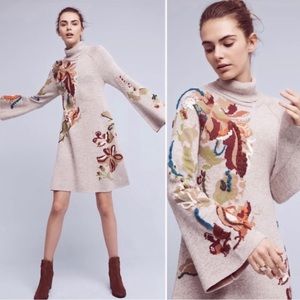Knitted and Knotted, Petals Swing Dress, Anthropologie